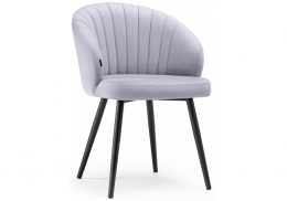 Стул на металлокаркасе Бэнбу velutto 49 / черный (54x50x76)