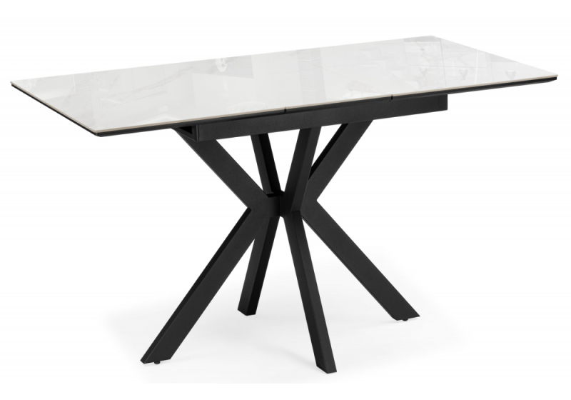 Керамический стол Гардинг 100(130)x70 серый (yb9020022bg) / черный (70x76). 