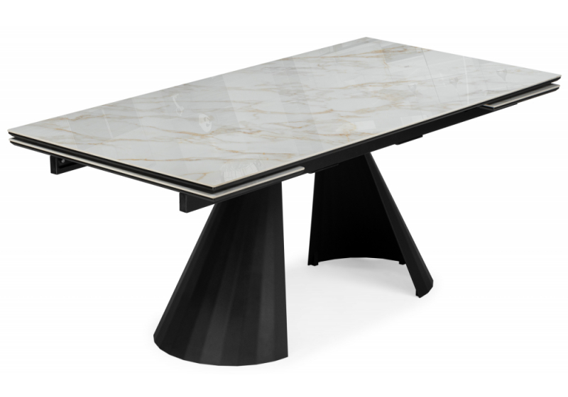 Керамический стол Шелтон 180(260)x90 carla larkin / черный (90x76). 