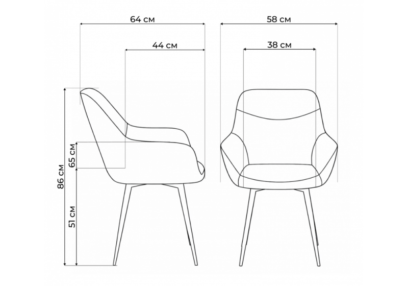 Стул на металлокаркасе Флюид бежевый (zd 210) / белый (58x64x86)
