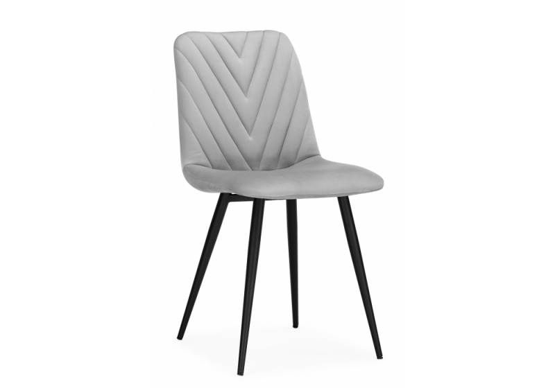 Стул на металлокаркасе Ральф светло-серый / черный (44x53x83). 