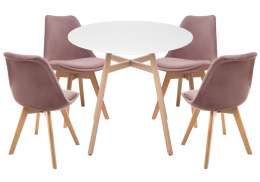 Обеденная группа Арги 80 light purple / white / wood ()